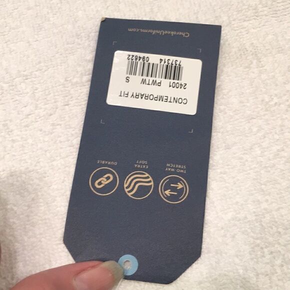 NWT Small Cherokee Contemporary Fit  dark navy blue scrubs core stretch - Picture 8 of 11